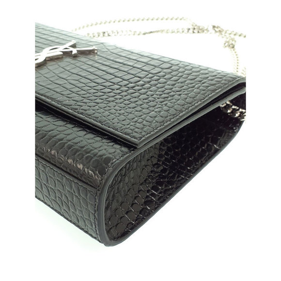 Saint Laurent Classic Kate Satchel Chain Shoulder Bag Black - Picture 8 of 9